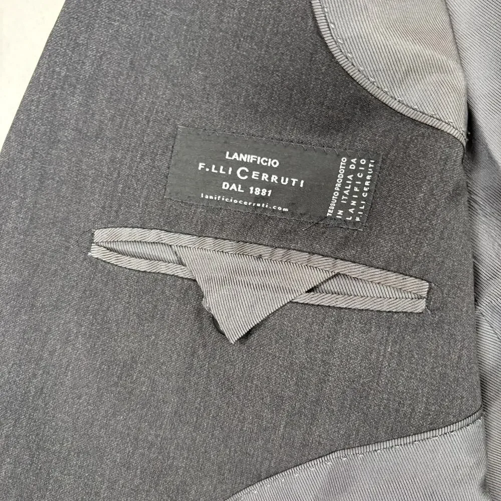Banana Republic Modern Fit Blazer Mens 44R Gray Cerruti Wool Blend Sport Coat